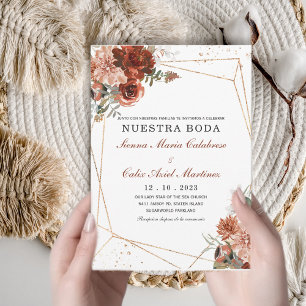 Invitación a la boda-marsala