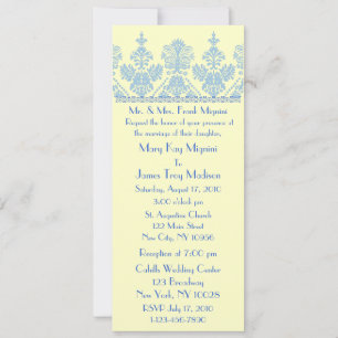 Invitación a la boda matrimonial formal Trim