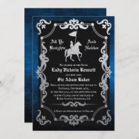 Invitación a la Boda Medieval Knight Jousting
