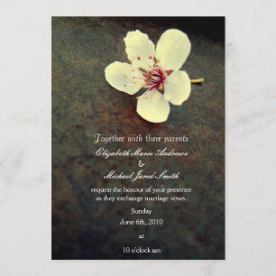 Invitación a la boda Metalizado del florecimiento 