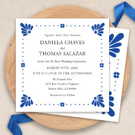 Invitación a la boda mexicana Talavera