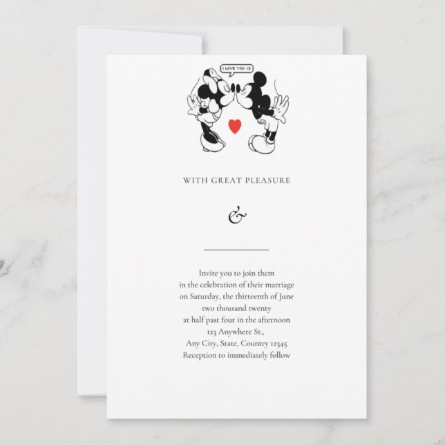 Invitación a la boda Mikky (Anverso)