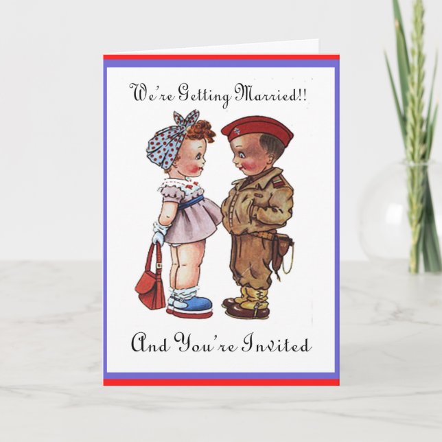 Invitación a la boda militar (Anverso)
