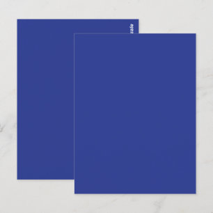Invitación a la boda mínima en azul profundo