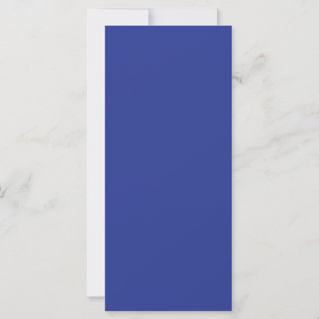 Invitación a la boda mínima en azul profundo (Anverso)