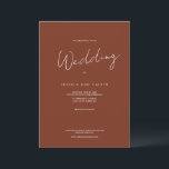 Invitación a la boda mínima simple y moderna<br><div class="desc">¡La simplicidad lo dice todo! Esta invitación a bodas de texto mínima se ajusta al boda moderno de hoy. Es una plantilla sencilla que incluye todos los detalles que necesita para su boda. Haga clic en "personalizar" o "introducir información" para cambiar la información o puede ir aún más lejos cambiando...</div>