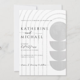 Invitación a la boda minimalista