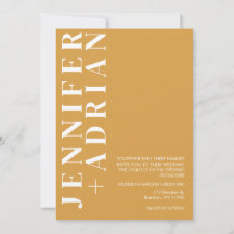 Invitación a la boda minimalista