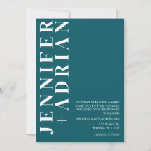 Invitación a la boda minimalista