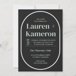 Invitación a la boda minimalista