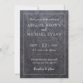 Invitación a la boda minimalista