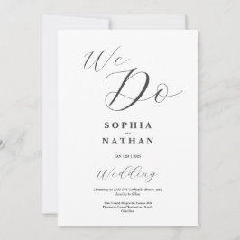Invitación a la boda Minimalista