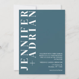 Invitación a la boda minimalista