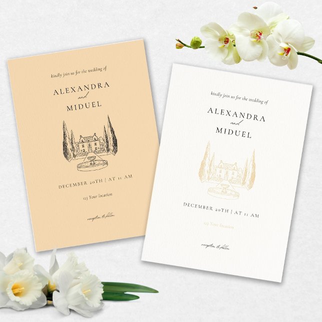 Invitación a la boda minimalista (Subido por el creador)