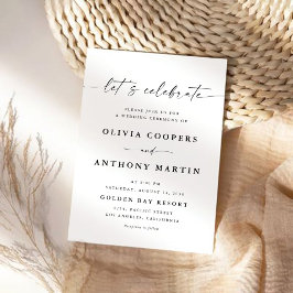 Invitación a la boda minimalista