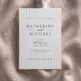 Invitación a la boda minimalista