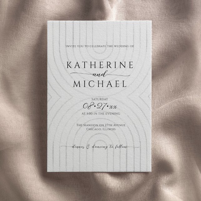 Invitación a la boda minimalista (Subido por el creador)