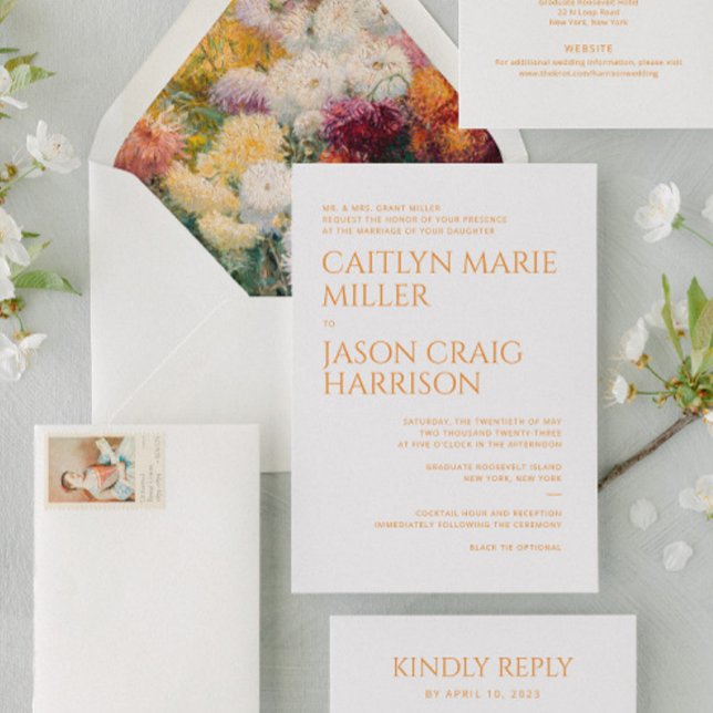 Invitación a la boda minimalista (Subido por el creador)