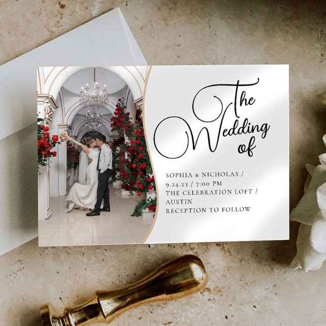 Invitación a la boda minimalista (Subido por el creador)