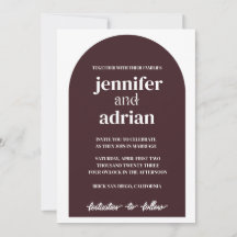 Invitación a la boda minimalista