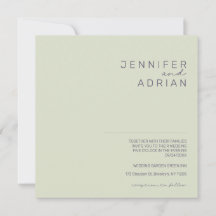 Invitación a la boda minimalista