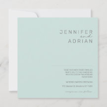 Invitación a la boda minimalista