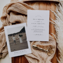 Invitación a la boda Minimalista Boho