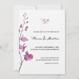 Invitación a la boda Minimalista de la elegancia d