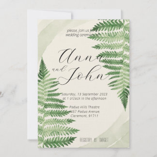 Invitación a la boda minimalista de los ferrys ver