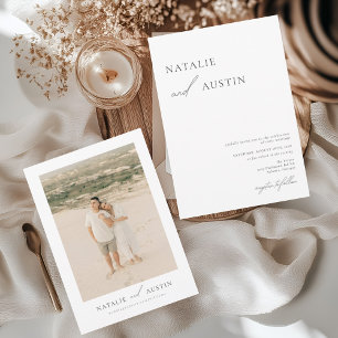 Invitación a la boda Minimalista de MIA Boho