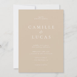 Invitación a la boda Minimalista elegante de fotog