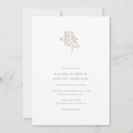 Invitación a la boda Minimalista en árbol de olivo