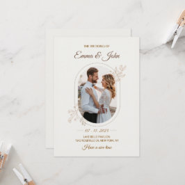Invitación a la boda Minimalista moderna