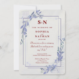Invitación a la boda Minimalista moderna