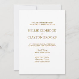 Invitación a la boda Minimalista moderna