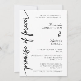 Invitación a la boda minimalista moderna