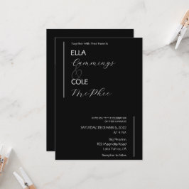 Invitación a la boda Minimalista moderna