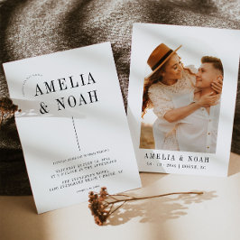 Invitación a la boda Minimalista moderna