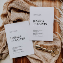 Invitación a la boda Minimalista moderna