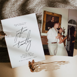 Invitación a la boda Minimalista moderna