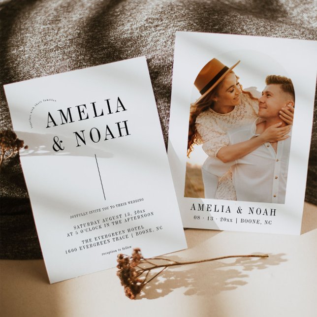 Invitación a la boda Minimalista moderna (Subido por el creador)