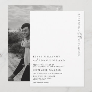 Invitación a la boda Minimalista moderna Estelle