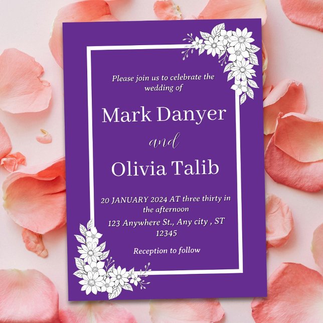 Invitación a la boda Minimalista moderna - Simple (Subido por el creador)