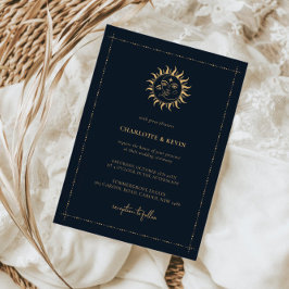 Invitación a la boda mística celestial y lunar