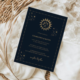 Invitación a la boda mística celestial y lunar