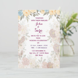 Invitación a la boda moderna