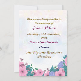 Invitación a la boda moderna