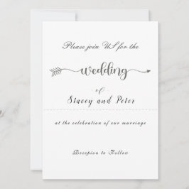 Invitación a la boda moderna