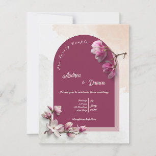 Invitación a la boda moderna