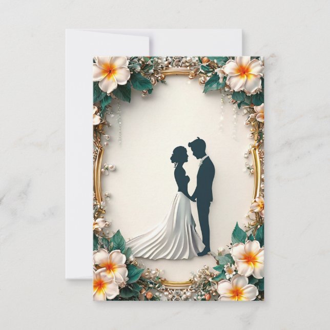 Invitación a la boda moderna (Anverso)